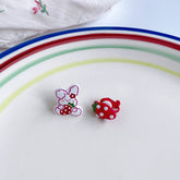 Strawberry Cute Rabbit Earrings